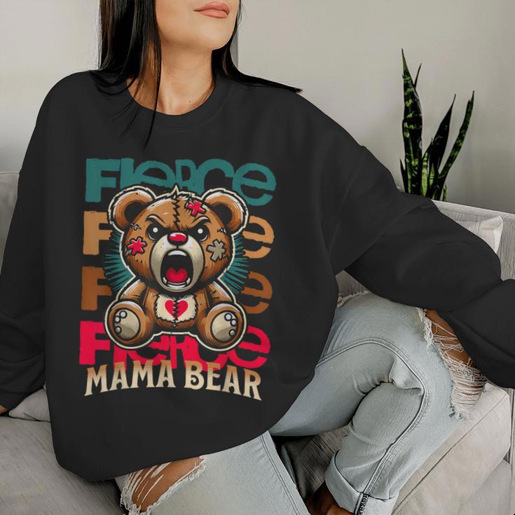 Fierce Mama Bear — Mutiges Statement Zur Mutterschaft Sweatshirt Frauen Geschenke für Sie