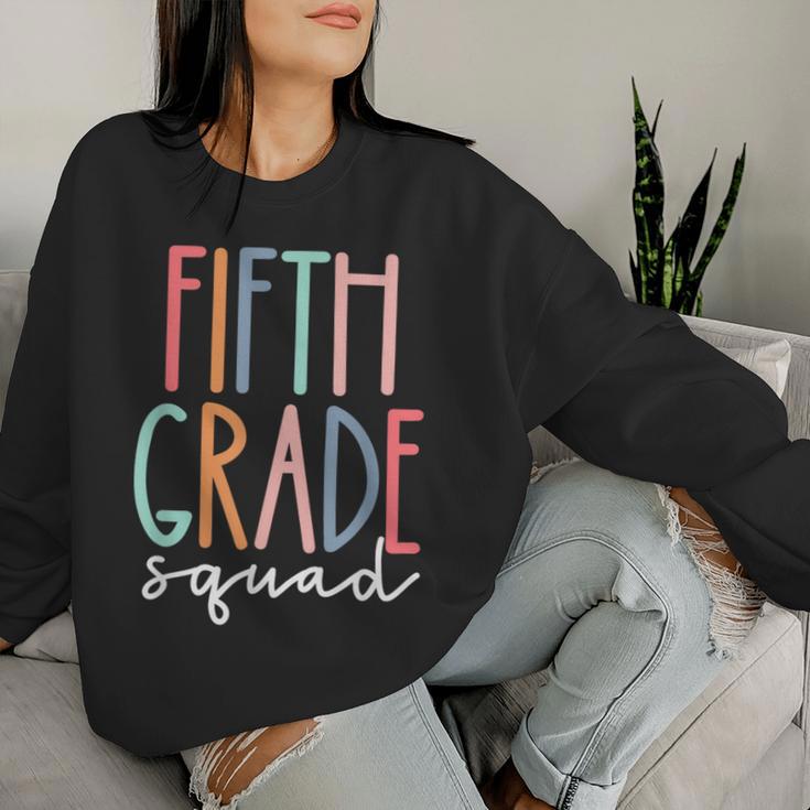 Fifth 5Th Grade Squad Teacher Crew Back To School Team Women Sweatshirt Gifts for Her