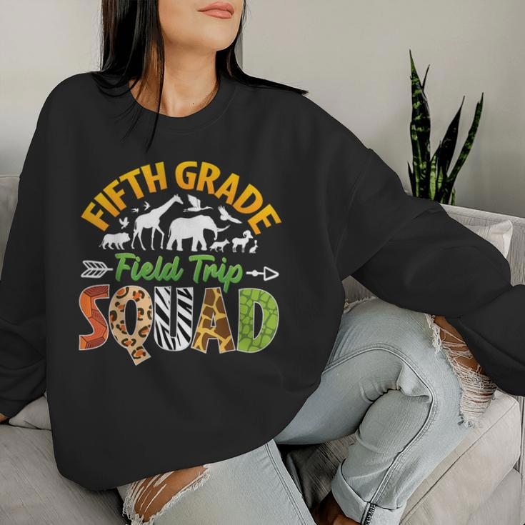 Fifth Grade Zoo Field Trip Squad Matching Teacher Students Women Sweatshirt Gifts for Her