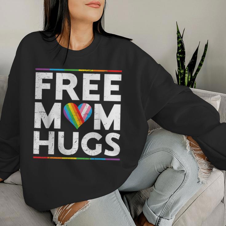 Free Mom Hugs Lgbt Pride Parades Rainbow Transgender Flag Women Sweatshirt Gifts for Her