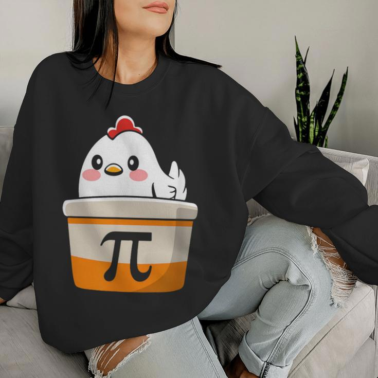 Chicken Pot Pi Day Math Love Cute Chicken Pot Pie Women Sweatshirt Gifts for Her