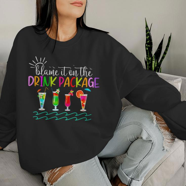 Cruise Summer 2024 Blame It On The Drink Package Women Sweatshirt Gifts for Her