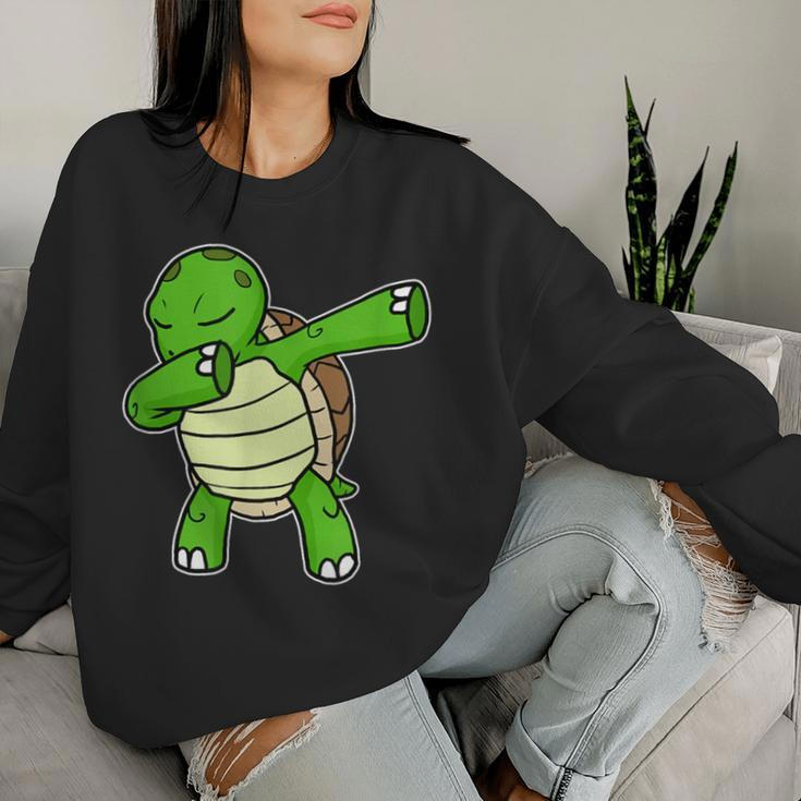 Dabbing Turtle Dab Dance Cool Sea Turtle Lover Women Sweatshirt Gifts for Her