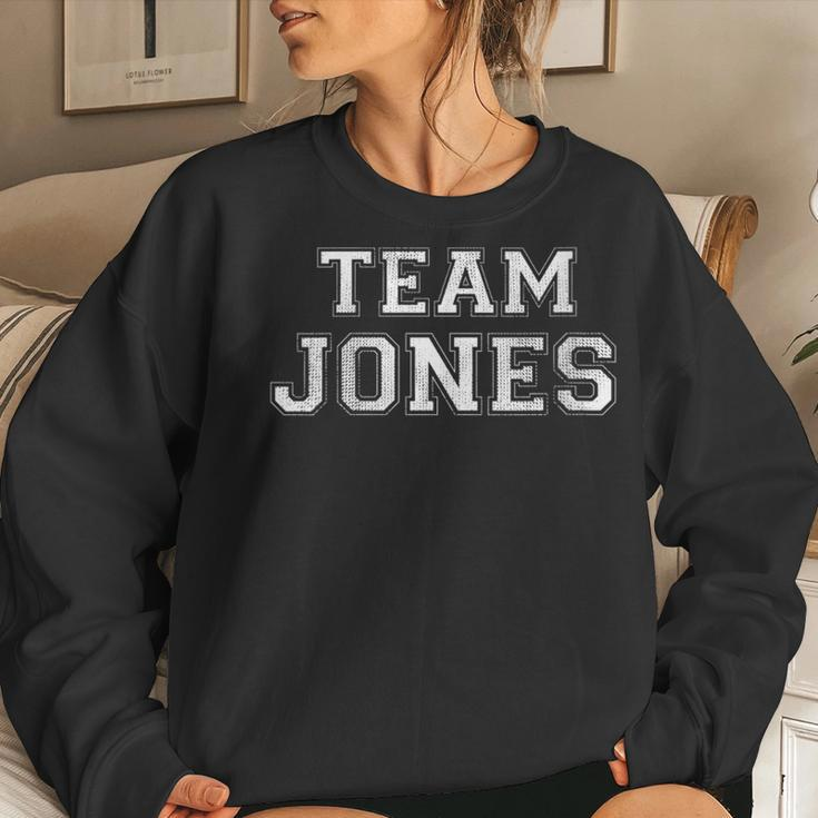 Family Sports Team Jones Last Name Jones Women Sweatshirt Gifts for Her