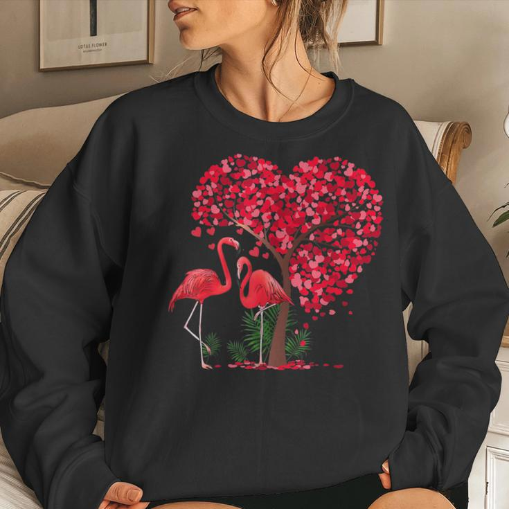 Flamingo Bird Lover Flamingo Valentine's Day Women Sweatshirt Gifts for Her