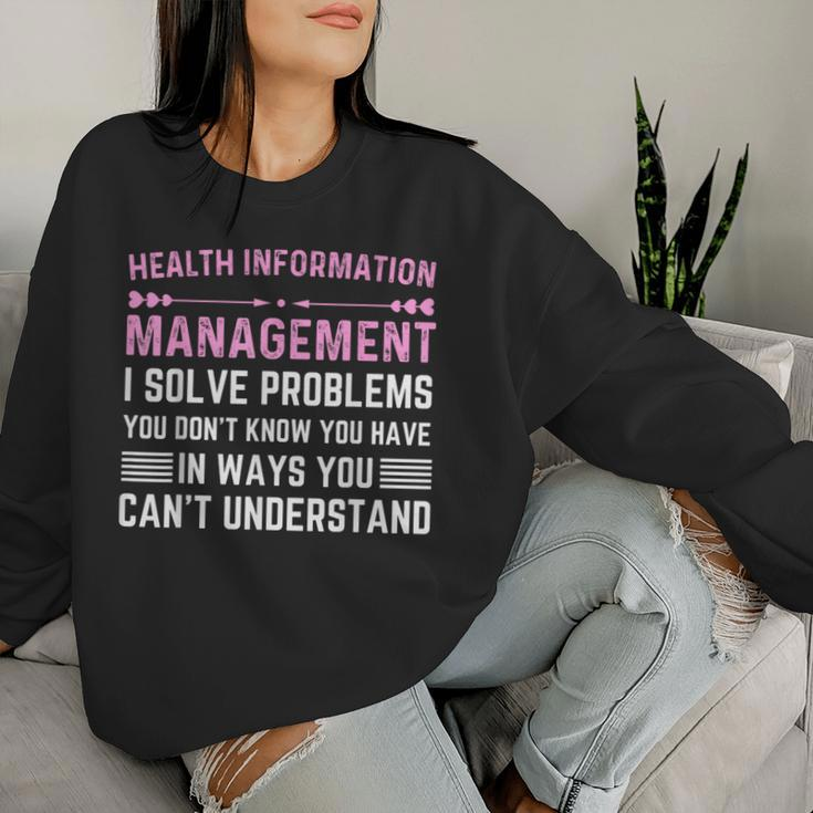 Health Information Management Woman Or Man Women Sweatshirt Gifts for Her