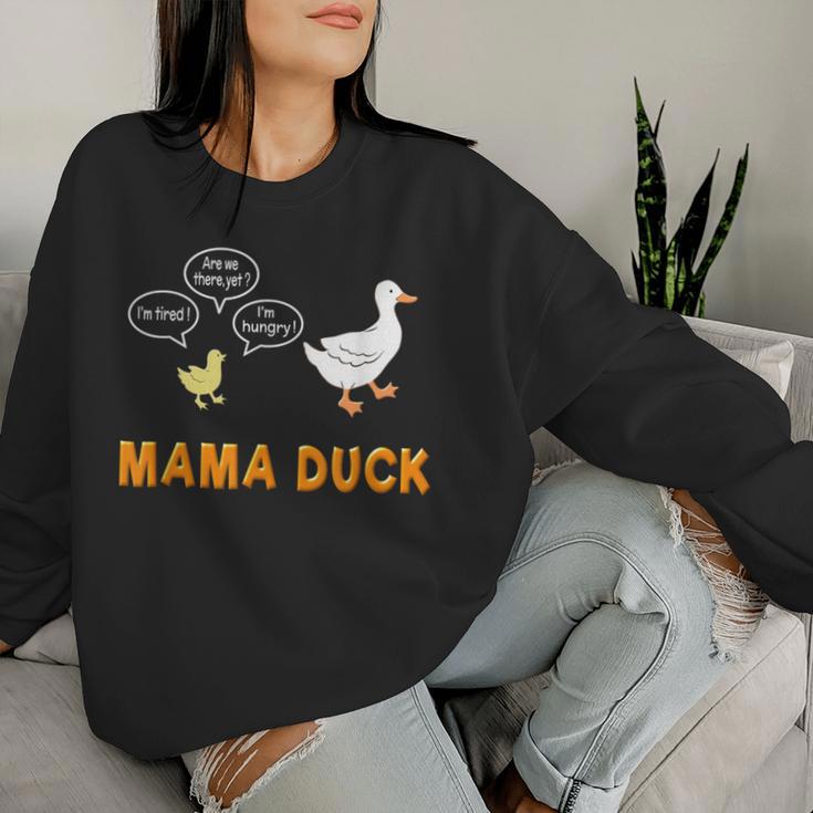 Mama DuckMom Of 1 Duckling Mom Life Women Sweatshirt Gifts for Her