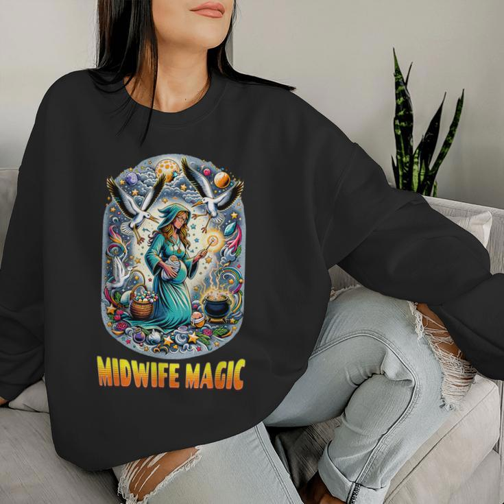 Midwife Magic Fantasy For Both And Vintage Women Sweatshirt Gifts for Her