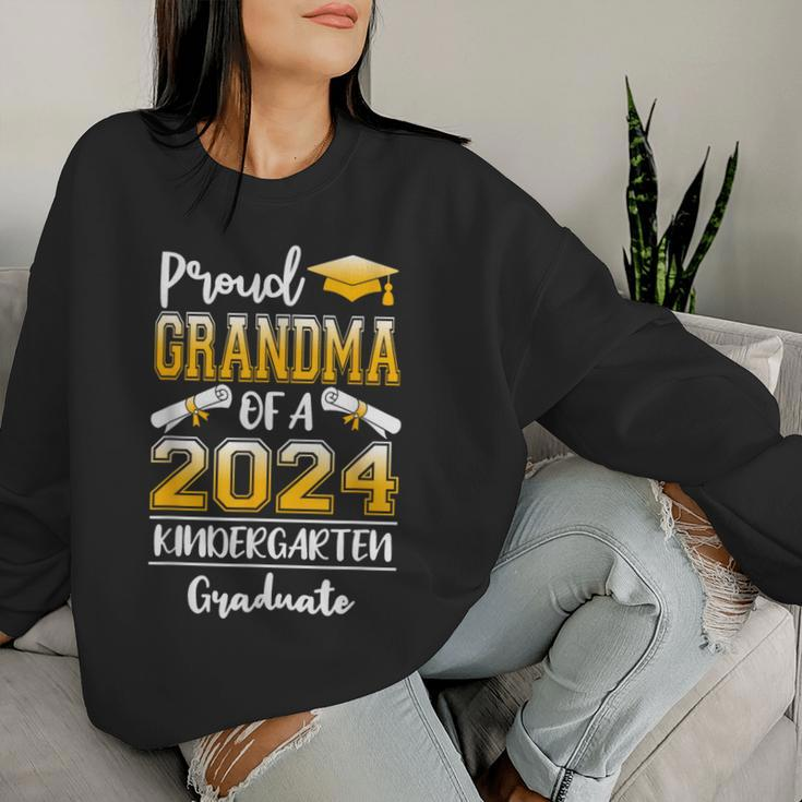 Proud Grandma Of A Class Of 2024 Kindergarten Graduate Women Sweatshirt Gifts for Her