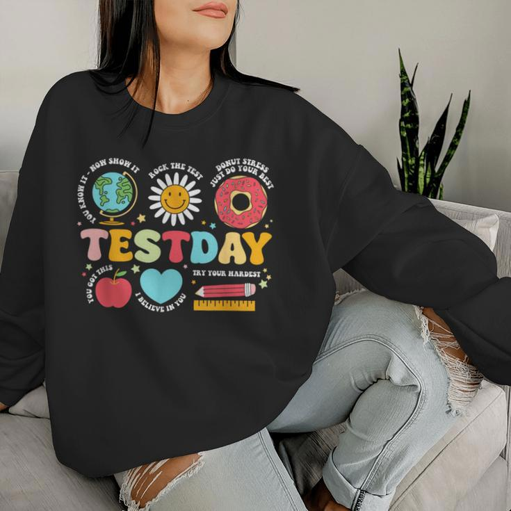 Teacher Test Day Motivational Teacher Starr Te Women Sweatshirt Gifts for Her