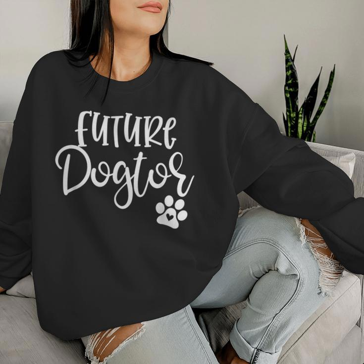 Future Dogtor Dog Doctor Vet Medicine Student Girls Women Sweatshirt Gifts for Her
