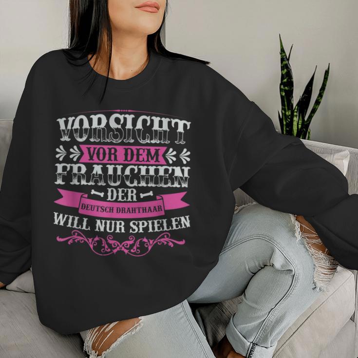 German Wire Hair Women's Wirehair Mama Sweatshirt Frauen Geschenke für Sie