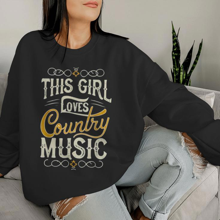 This Girl Loves Country Music Vintage Concert Women Sweatshirt Gifts for Her