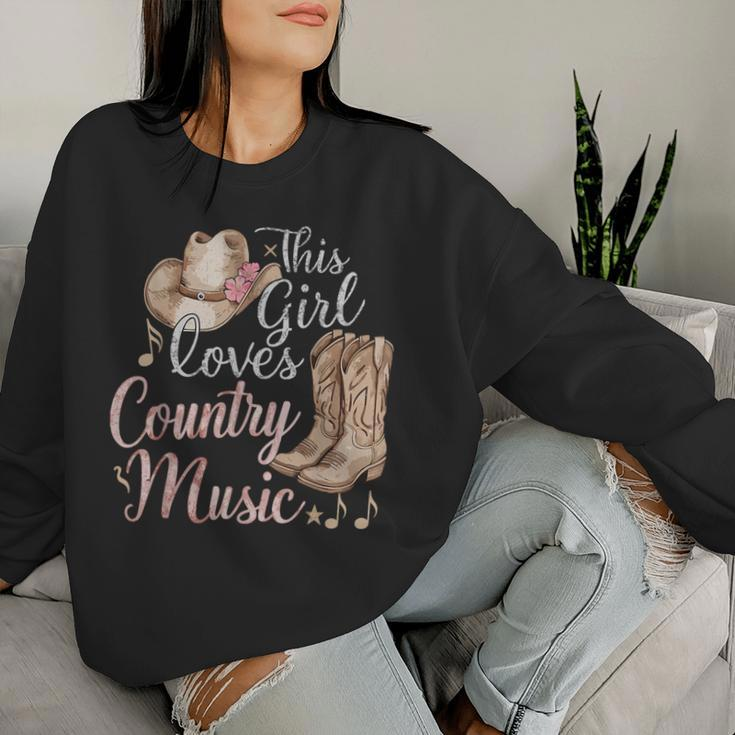This Girl Loves Country Music Women Sweatshirt Gifts for Her