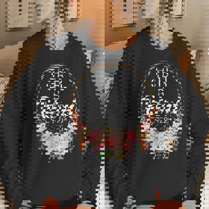 This Girl Is Retired Est 2024 Retirement Women Sweatshirt Gifts for Her