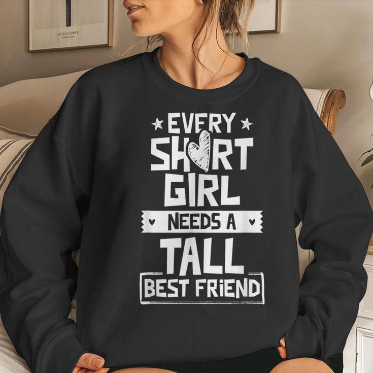 Short Girl Tall Best Friend Buddy Friends Friendship Women Sweatshirt Gifts for Her