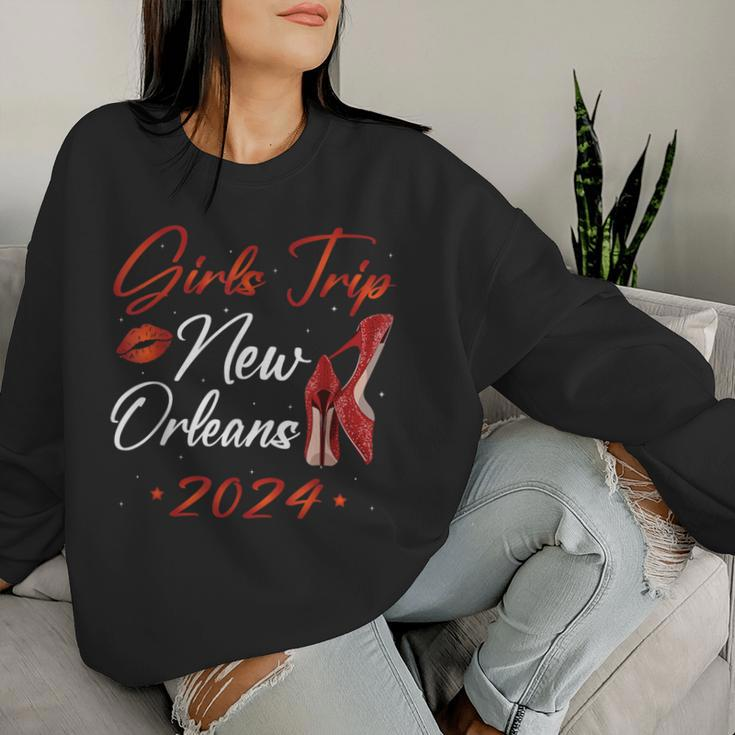 Girls Trip New Orleans 2024 Weekend Birthday Squad Women Sweatshirt Gifts for Her
