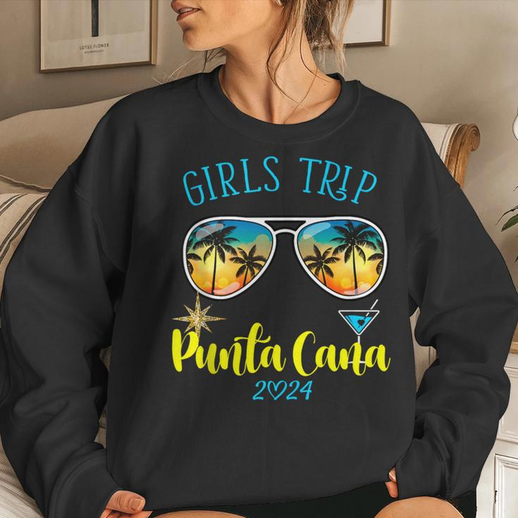 Girls Trip Punta Cana 2024 Weekend Birthday Squad Women Sweatshirt Gifts for Her