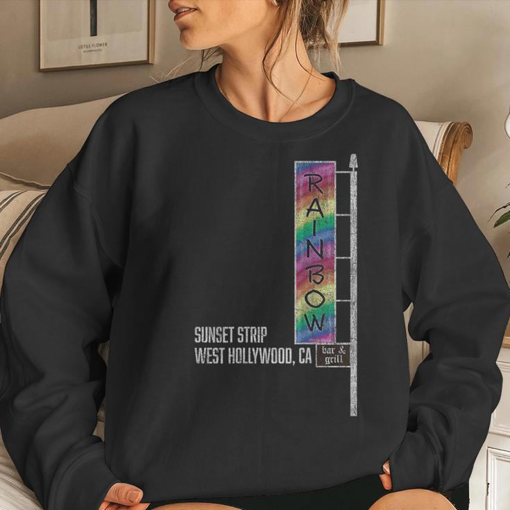 Glam Rock Legends Rainbow Bar And Grill Women Sweatshirt Gifts for Her