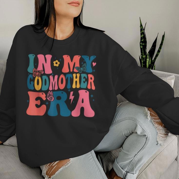In My Godmother Era Groovy Retro Mommy Mama Mother's Day Women Sweatshirt Gifts for Her