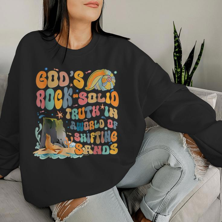 God's Rock Solid Breaker Rock Beach Vbs 2024 Christian Women Sweatshirt Gifts for Her