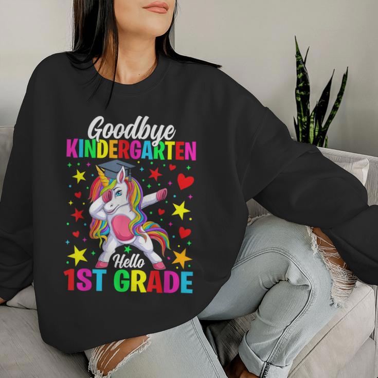 Goodbye Kindergarten Hello 1St Grade Graduation Unicorn Girl Women ...