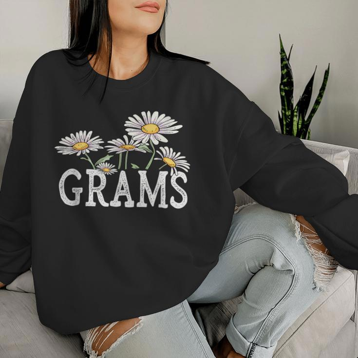 Grams Floral Chamomile Mother's Day Grams Women Sweatshirt Gifts for Her