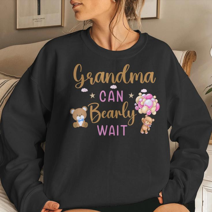 Grandma Can Bearly Wait Gender Neutral Girl Baby Shower Women Sweatshirt Gifts for Her