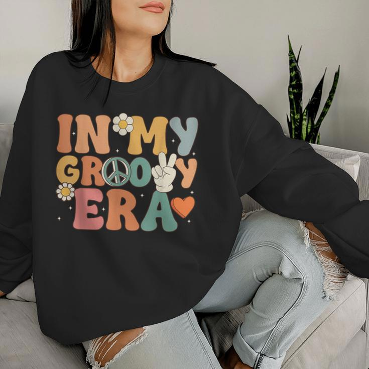 In My Groovy Era Hippie 60S 70S 80S Costume Theme Party Women Sweatshirt Gifts for Her