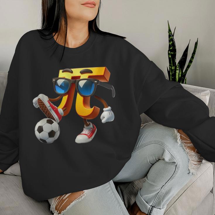 Happy Pi Day Soccer Lovers Pi Symbol Matemáticas Profesores Hombres Es Sudadera Mujer Regalos para ella