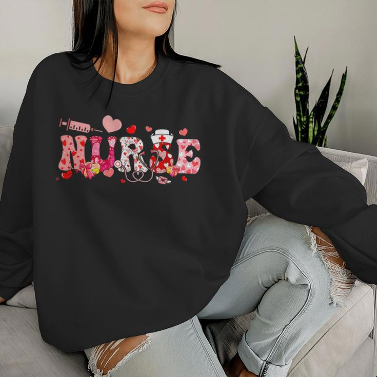 Heart Candy Nicu Nurse Valentines Day Scrub Top Women Women Sweatshirt Gifts for Her