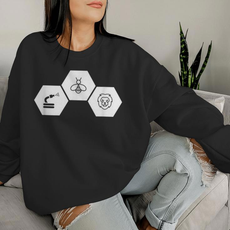 Hose Bee Lion Honeycomb Icon Hoes Be Lying PunWomen Sweatshirt Gifts for Her