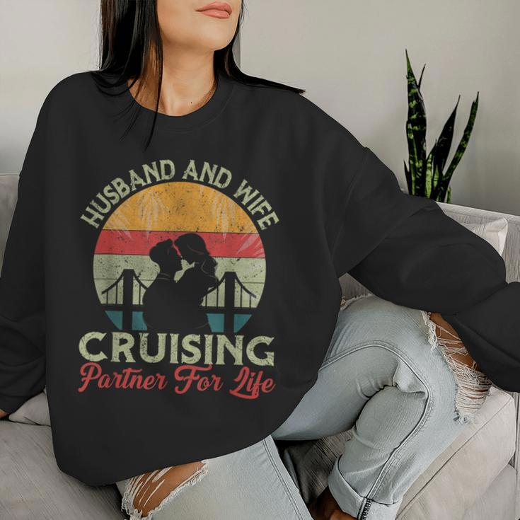 Husband And Wife Cruising Partners For Life Couple Cruise Women Sweatshirt Gifts for Her