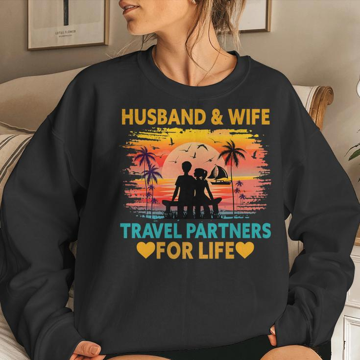 Husband And Wife Travel Partners For Life Beach Traveling Women Sweatshirt Gifts for Her