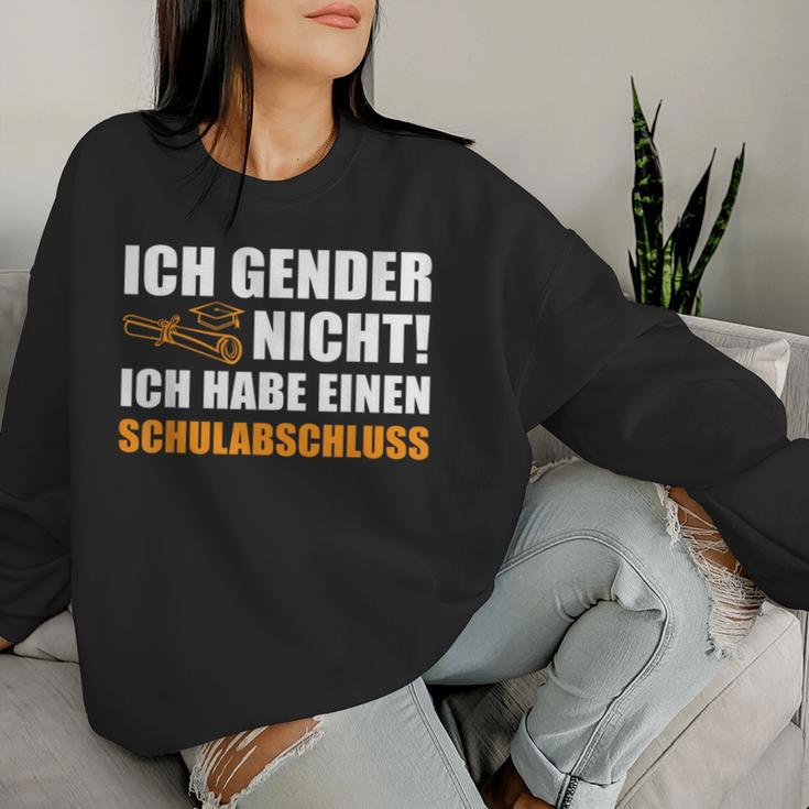 Ich Gender Nicht Ich Habe Einen Schulabschluss Women's Sweatshirt Frauen Geschenke für Sie