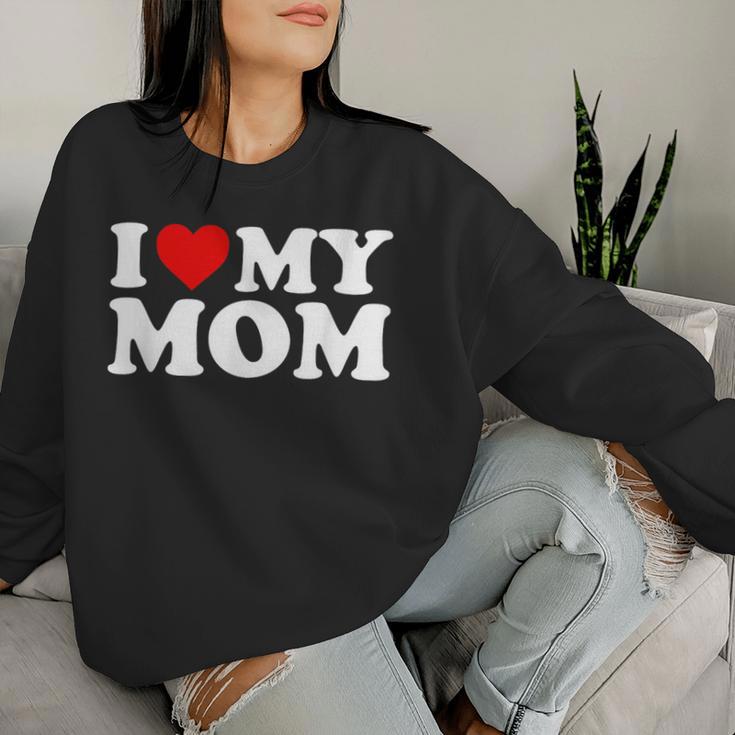 Ich Liebe Meine Mutter Sweatshirt Frauen Geschenke für Sie