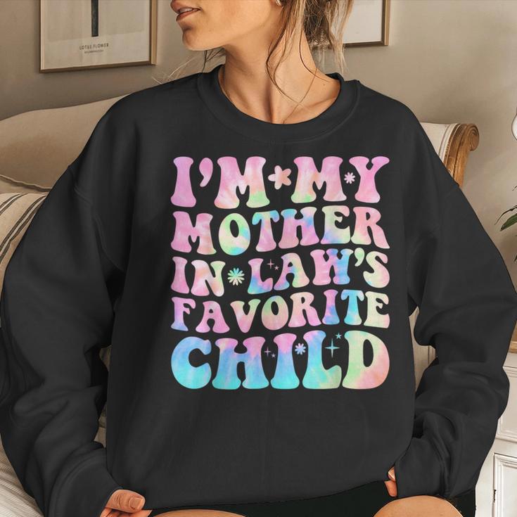 I'm My Mother In Law's Favorite Child Parent Women Women Sweatshirt Gifts for Her