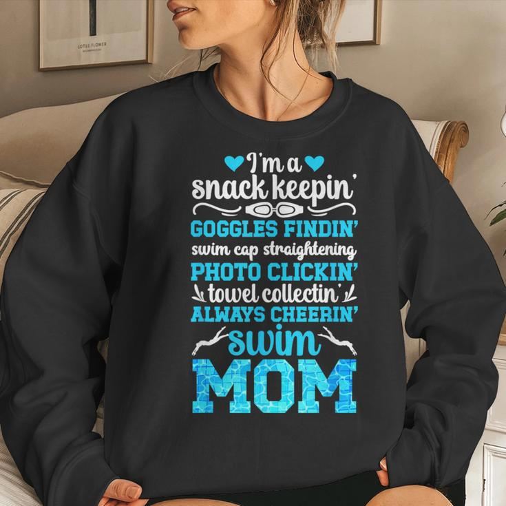 I'm A Swim Mom Of A Swimmer Mom Swimming Mother Swim Mama Women Sweatshirt Gifts for Her