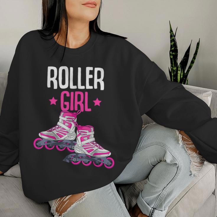 Inline Skates Roller Girl Inline Skater Girls' Sweatshirt Frauen Geschenke für Sie