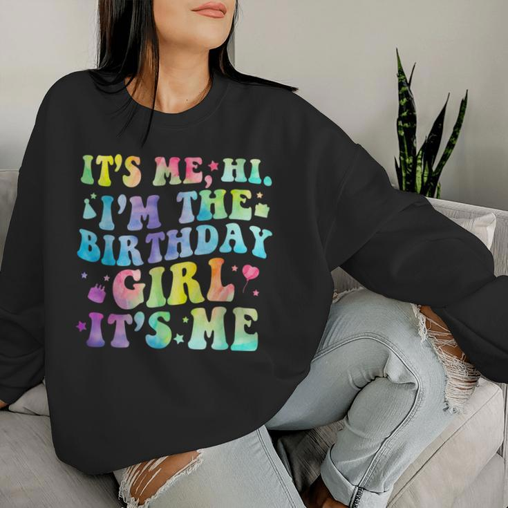 Its Me Hi Im The Birthday Girl Its Me Retro Birthday Party Women Sweatshirt Gifts for Her