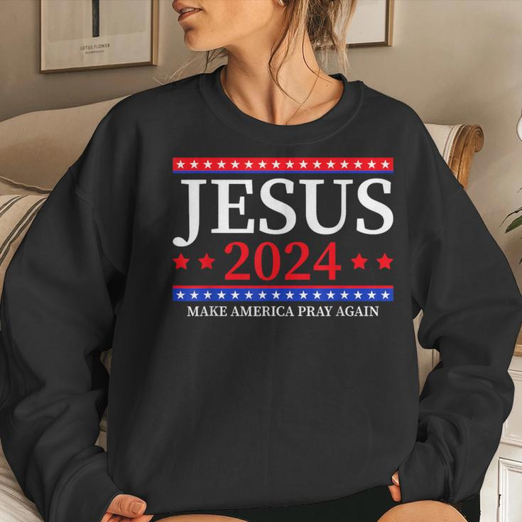 Jesus 2024 Make America Pray Again Christian Women Sweatshirt Gifts for Her