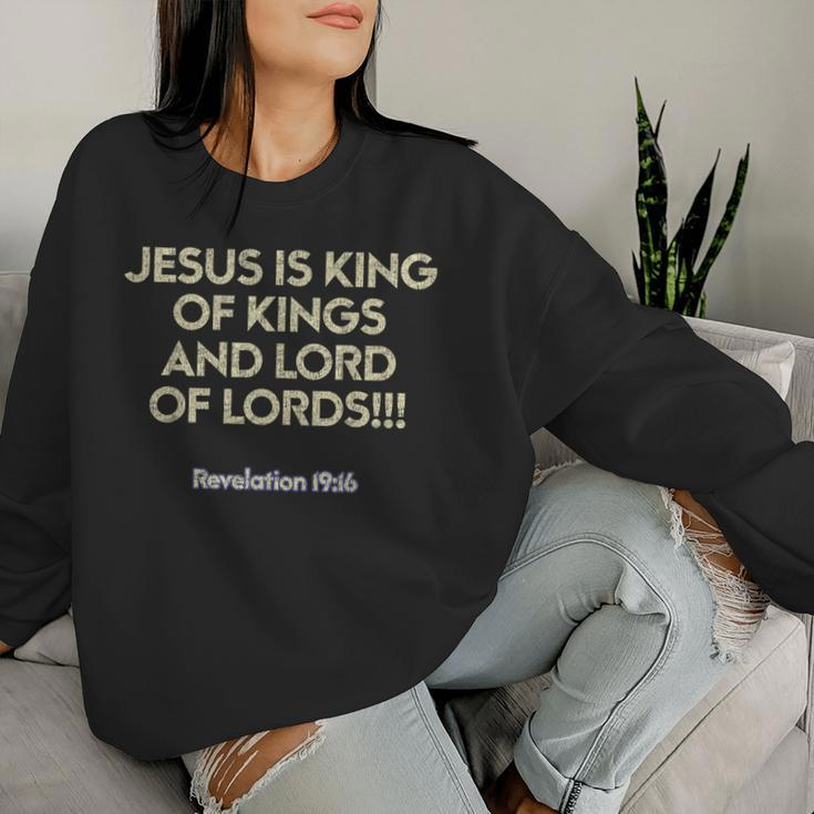 Jesus Is King Of Kings And Lord Of Lords Christian Women Sweatshirt Gifts for Her