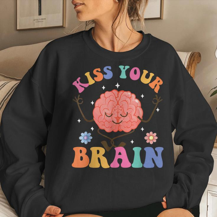 Kiss Your Brain Sped Teacher Appreciation Back To School Kid Women Sweatshirt Gifts for Her