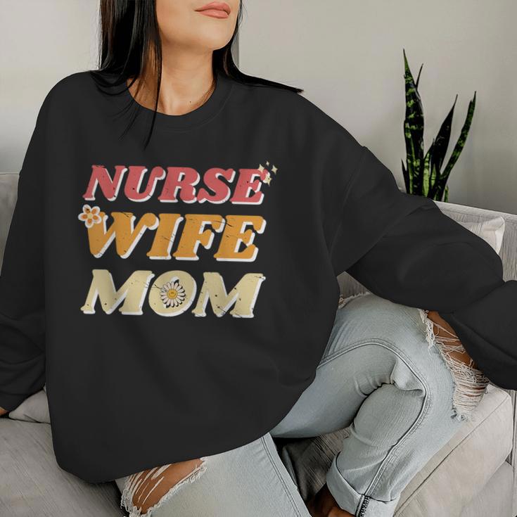 Krankenschwester Ehefrau Mutter Für Mama Am Muttertag Sweatshirt Frauen Geschenke für Sie