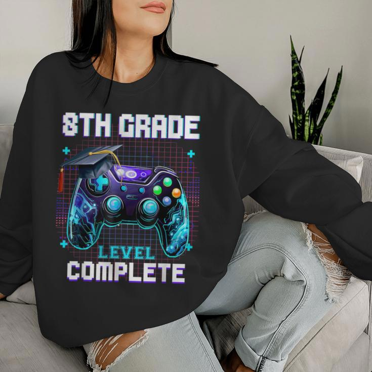 Last Day Of 8Th Grade Level Complete Graduation Him Boys Women Sweatshirt Gifts for Her