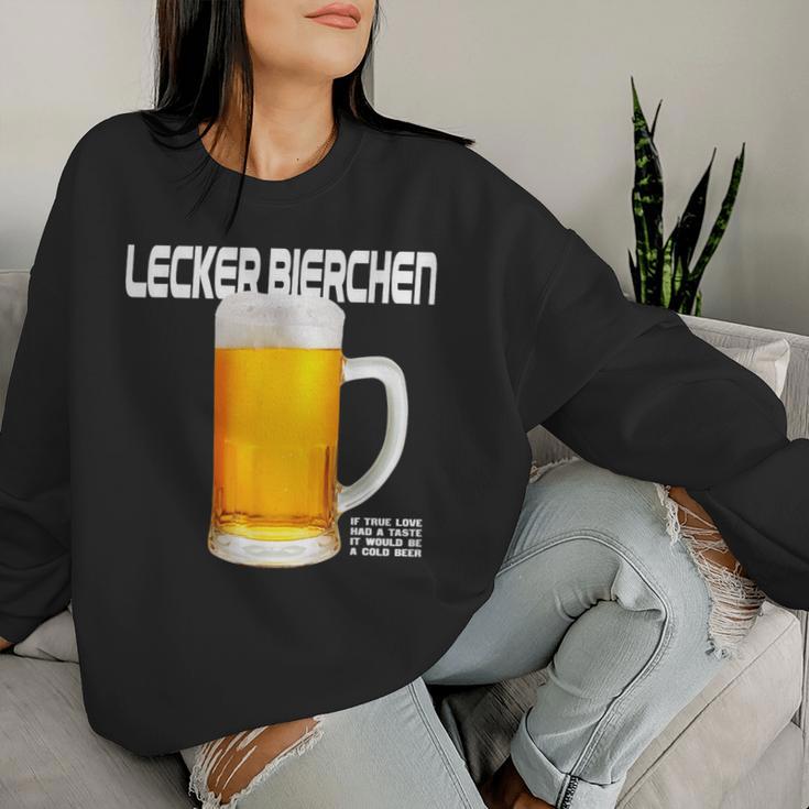 Lecker Bierchen X If True Love Had A Taste Beer Beer Fun Sweatshirt Frauen Geschenke für Sie