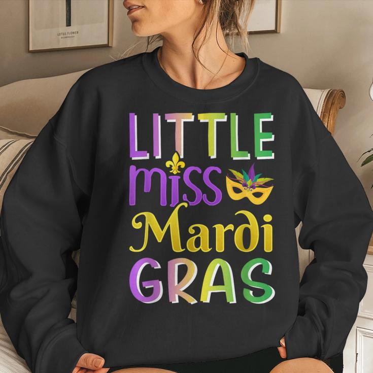 Little Miss Mardi Gras For New Orleans Costume Girls Women Sweatshirt Gifts for Her