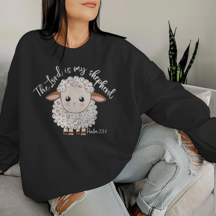 The Lord Is My Shepherd Christian Sheep Women Sweatshirt Gifts for Her