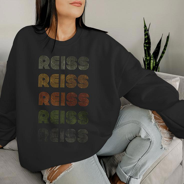 Love Heart Reiss Grunge Vintage Style Black Reiss Women Sweatshirt Gifts for Her