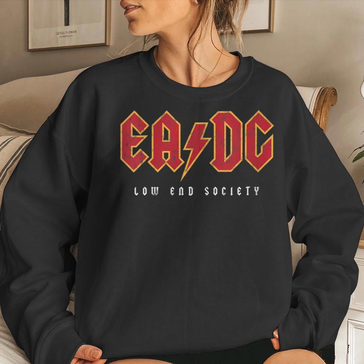 Low End Society Bass Player's Bass Guitar Eadg Strings Women Sweatshirt Gifts for Her